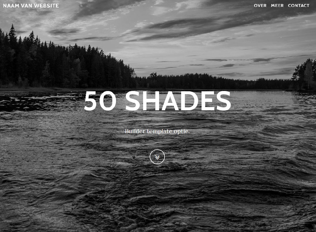 Preview van de 50 Shades template.