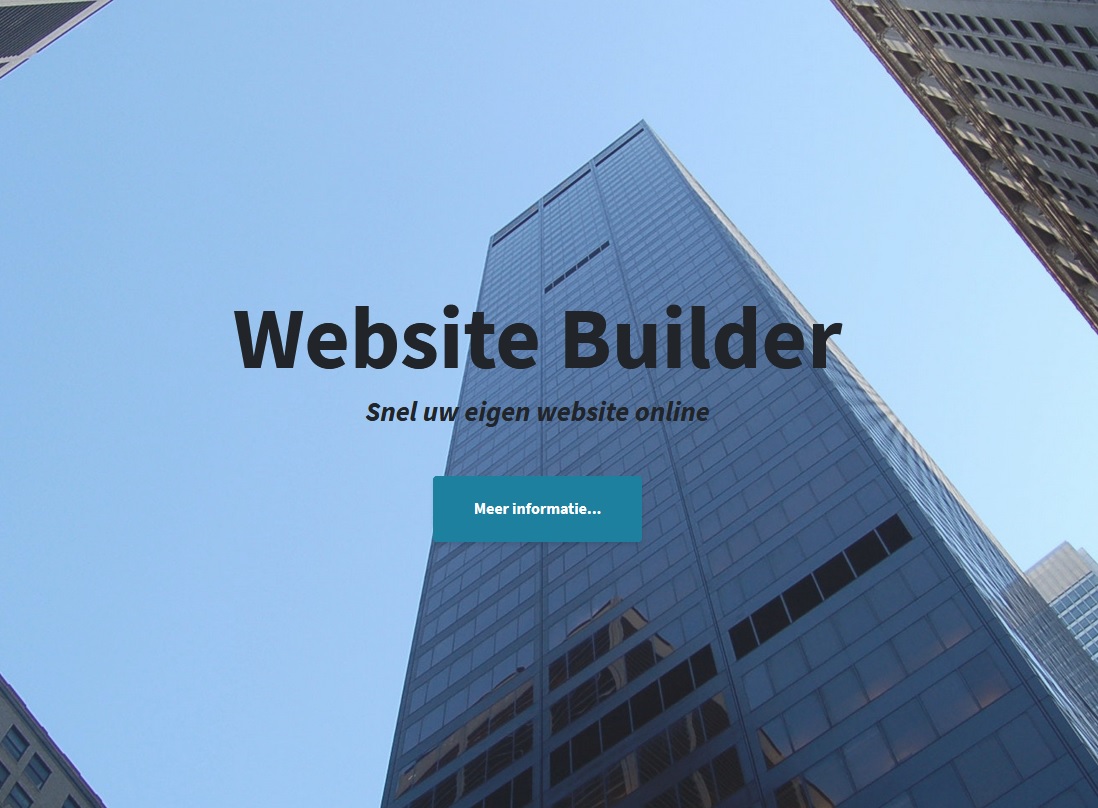 Preview van de Portfolio template.